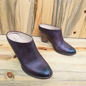 Kelsi Dagger Oxblood Leather Mules